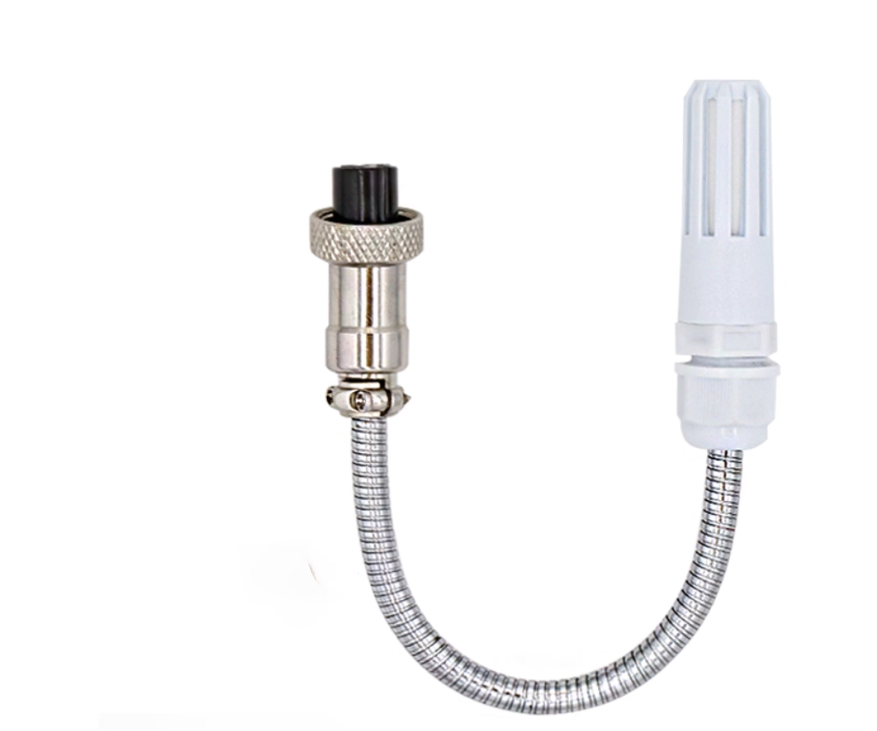 Sensor de temperatura y humedad SHTC3 — Carcasa PE, Conector GX12-4P