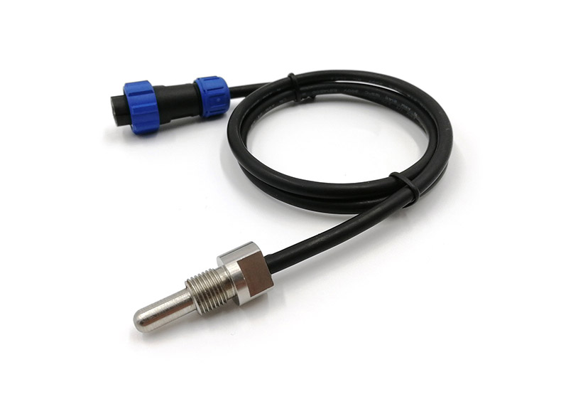 Sensor digital de temperatura DS18B20 OD6×50mm — Impermeable, Uso industrial, Conector GX12