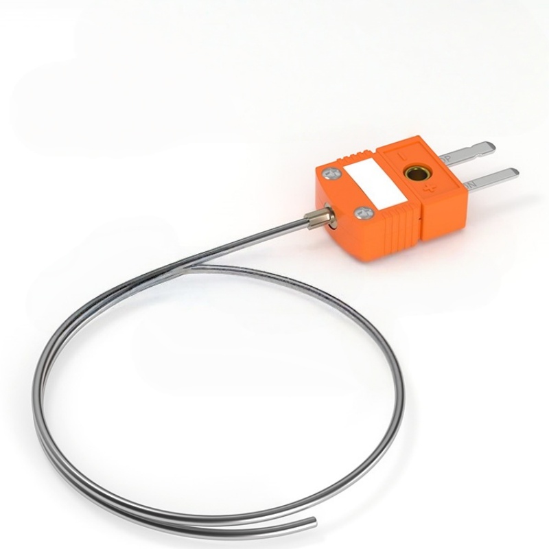 Termopar tipo N MI con miniconector y sonda de aguja flexible