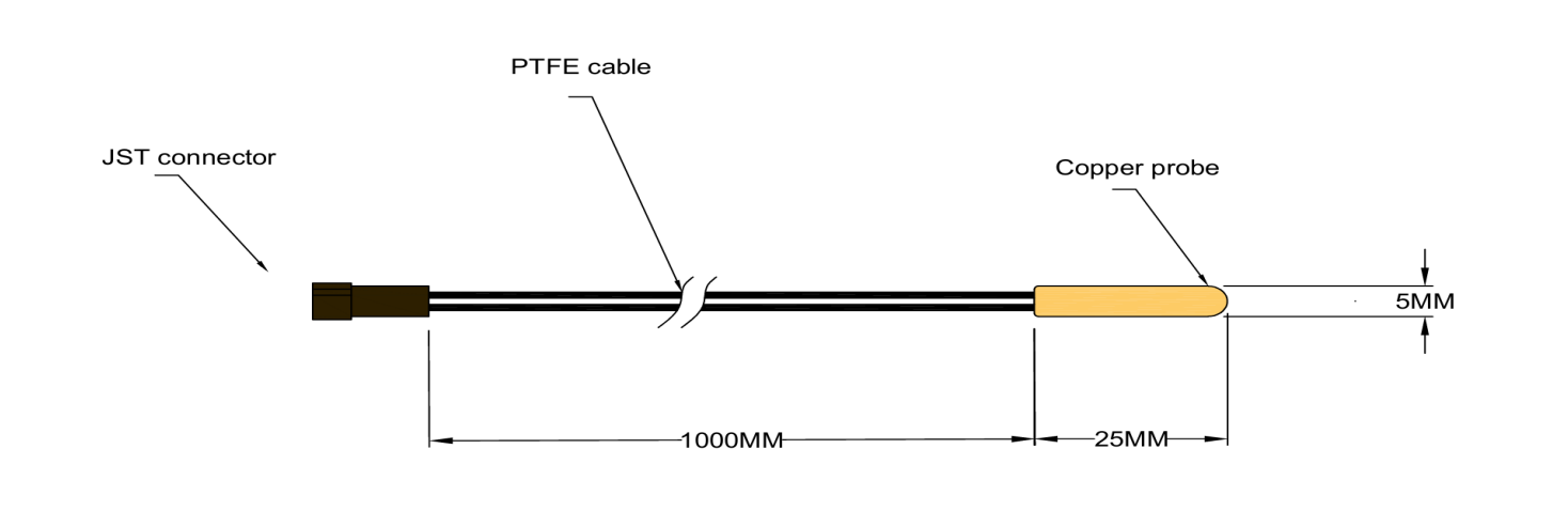 NTC 5Sonda de sensor de temperatura con termistor de kΩ para HVAC