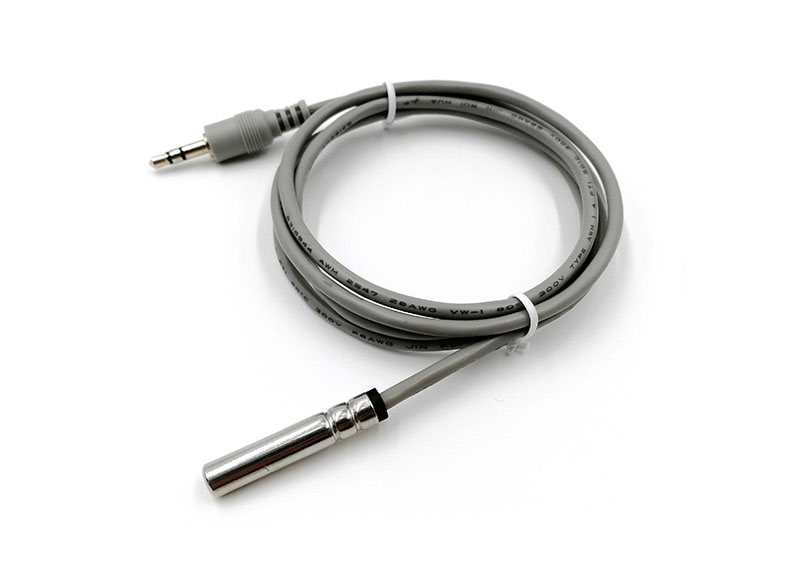 Sensor de temperatura con termistor NTC 10K — Respuesta rápida, Conector jack 3.5mm