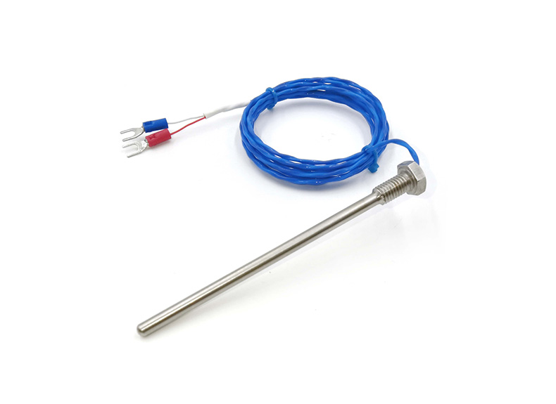 Sensor de temperatura con termopar de acero inoxidable tipo K con rosca «M8»