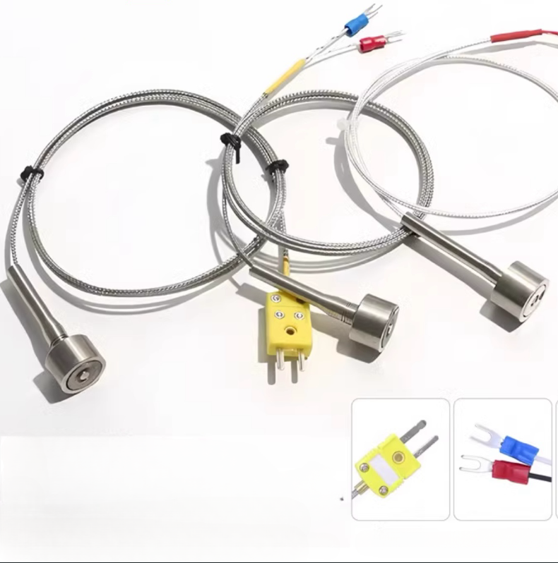 Sensor de termopar tipo K con base magnética