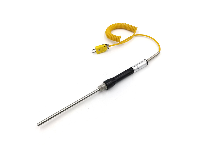 Termopar tipo K para horno con cable de resorte