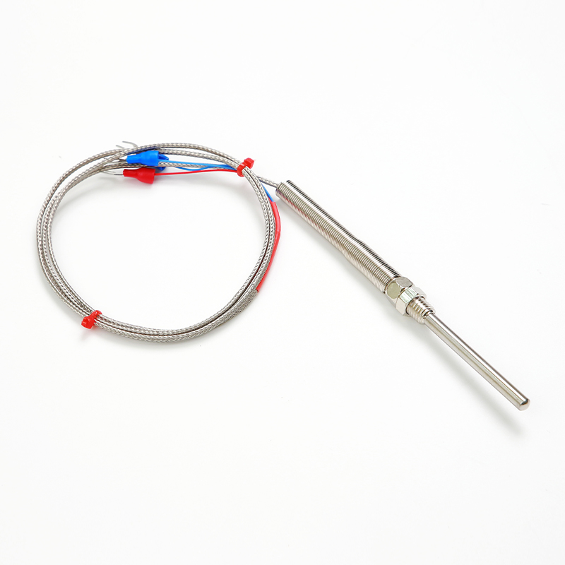 Sensor de temperatura RTD PT100 — 3 hilos, Carcasa roscada, Uso industrial
