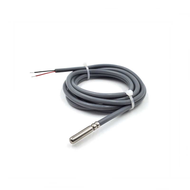 Sensor digital de temperatura DS18B20 — 2 hilos, Impermeable, Cable de silicona