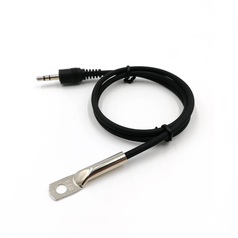 Sensor digital de temperatura DS18B20 — Terminal de anillo, Conector 2.5mm, Cable XLPE