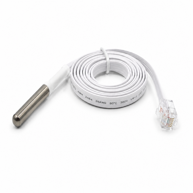 Sensor digital de temperatura DS18B20 — Conector RJ45, Logística de cadena de frío