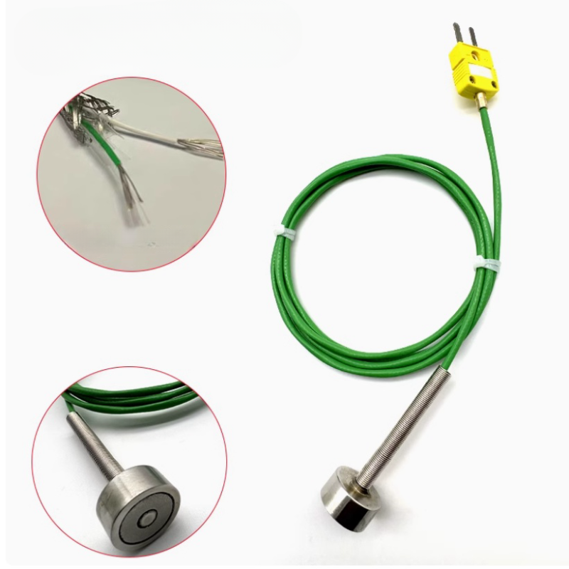 Sensor de termopar tipo K con base magnética