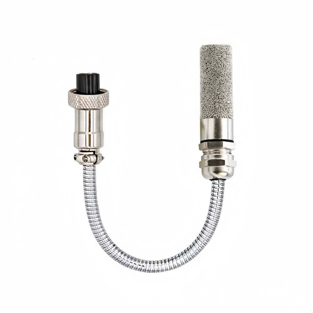 Sensor de temperatura y humedad SHT30 — Carcasa de cobre sinterizado, Conector GX12-4, Logística de cadena de frío