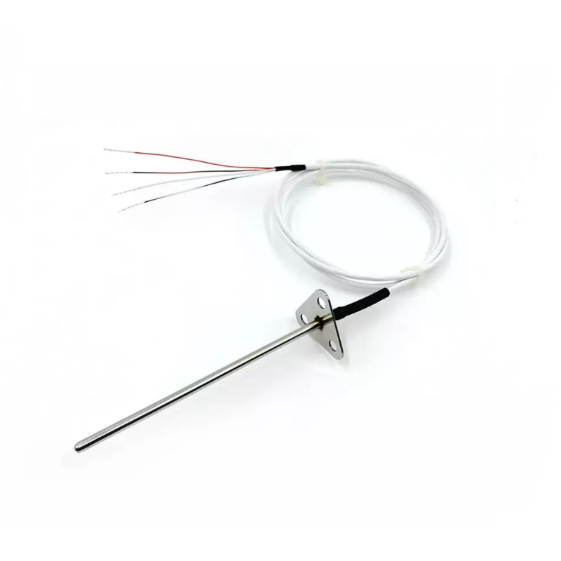 Sensor de temperatura RTD PT100 — 4 hilos, Montaje con brida