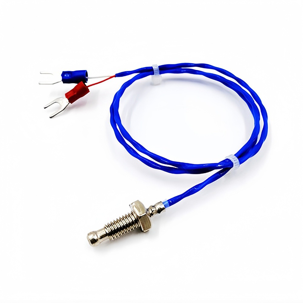 Sonda de termopar tipo K con rosca M6 y cable FEP de 500mm